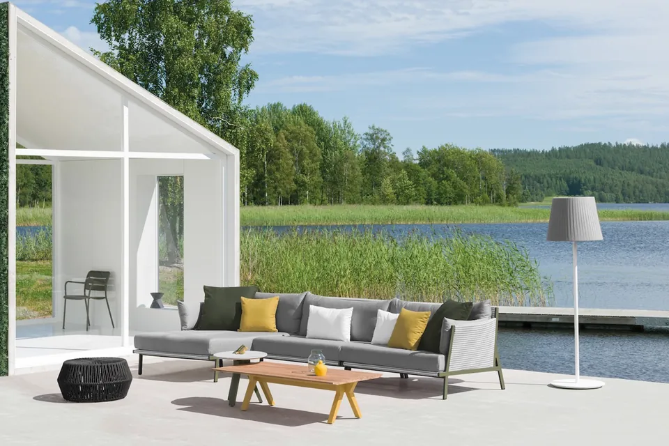 Kettal Vieques modular upholstered garden sofa